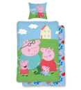 Bettwäsche Peppa Pig 160x210 + 65x100cm Bunt
